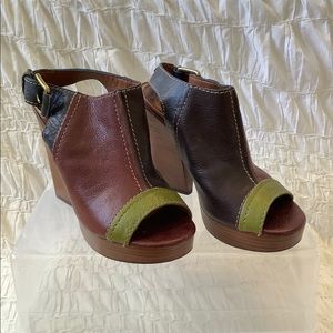 Lucky Brand Peep Toe Booties